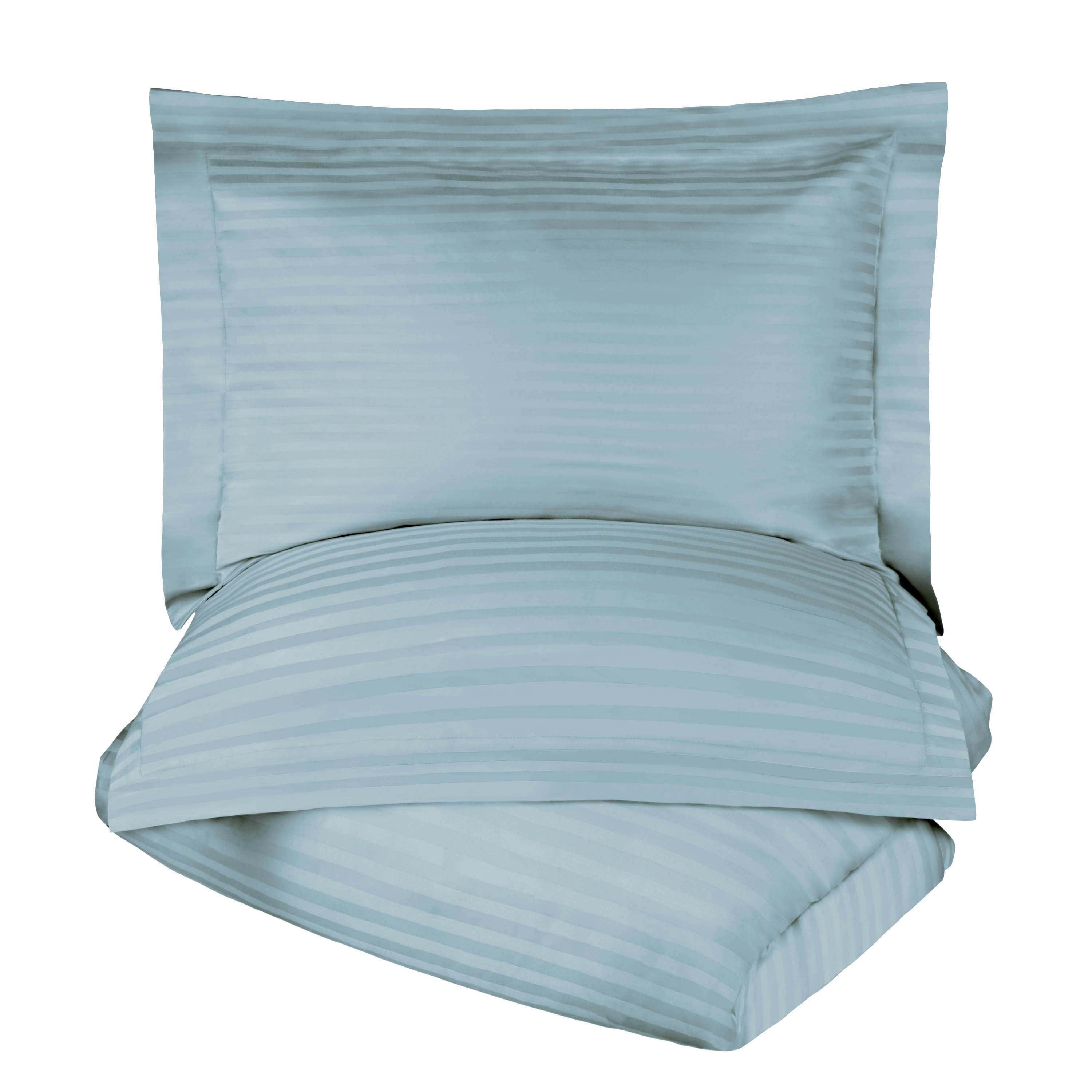 Egyptian Cotton 300 Thread Count Stripe Duvet Cover - Egyptian Cotton Duvet Cover Set by Superior Brand