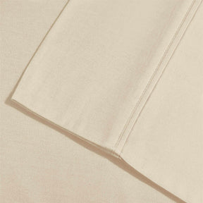 Superior 2 Piece Microfiber Wrinkle Resistant Solid Pillowcase Set - Tan