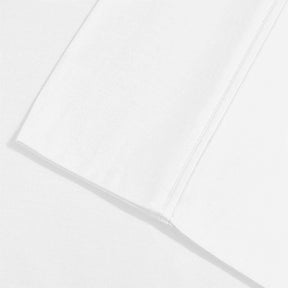 Superior 2 Piece Microfiber Wrinkle Resistant Solid Pillowcase Set - White