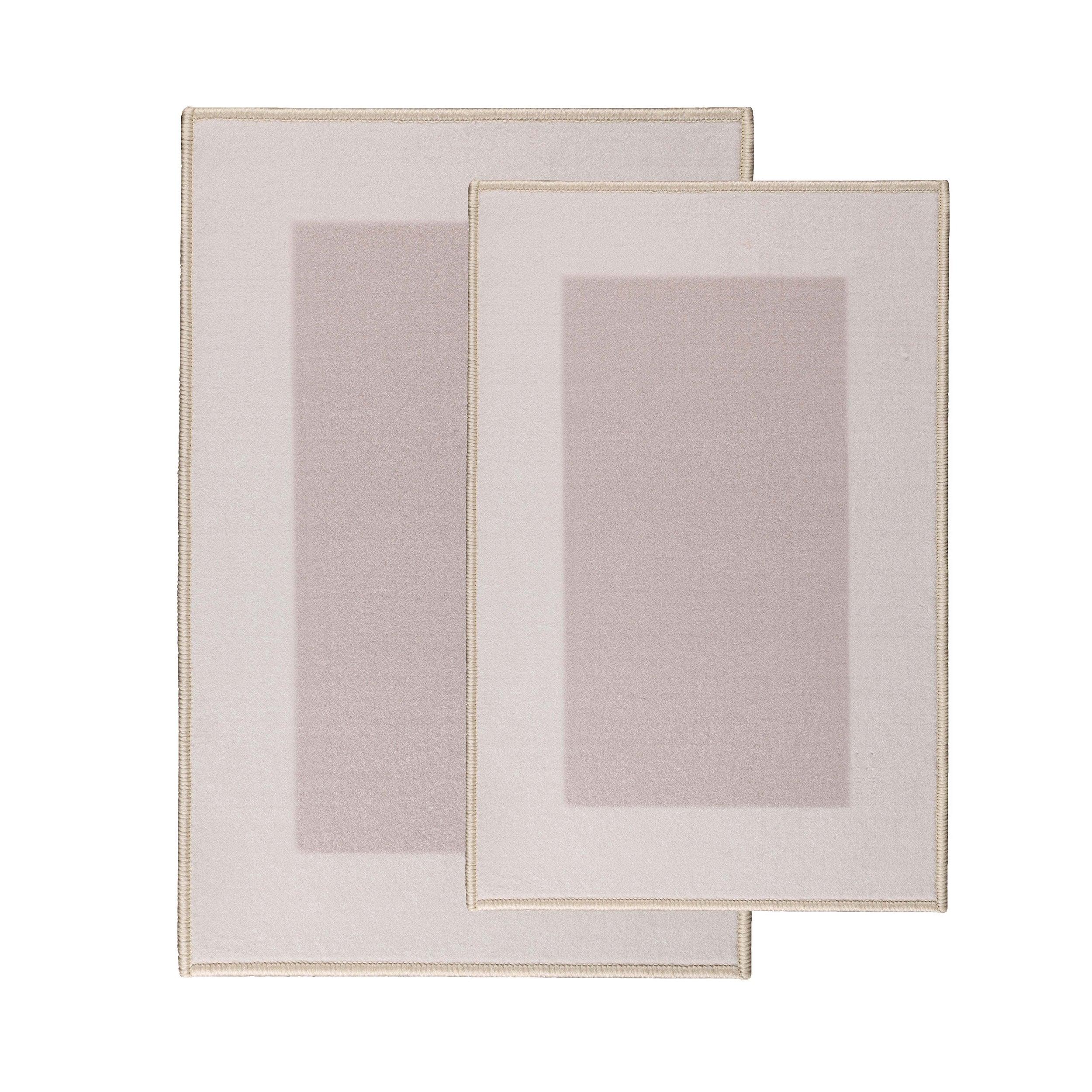 Reno Modern Non-Slip Machine Washable Kitchen & Bath Rug Mat Set - Bath Mats by Superior Brand