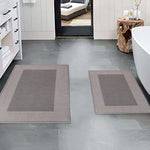 Reno Modern Non-Slip Machine Washable Kitchen & Bath Rug Mat Set - Bath Mats by Superior Brand