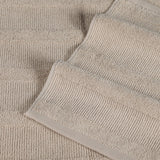 Roma Cotton Ribbed Textured Soft Absorbent 3 Piece Assorted Towel Set - Towel Set by Superior Brand