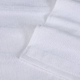 Roma Cotton Ribbed Textured Soft Absorbent 3 Piece Assorted Towel Set - Towel Set by Superior Brand