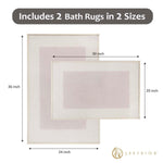 Rome Modern Non-Slip Machine Washable Bath Rug Set - Bath Rugs by Superior Brand