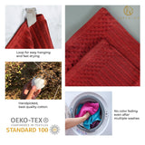 Soho Cotton Ribbed Textured Absorbent Hand and Bath Towel Set - Towel Set by Superior Brand