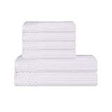 Soho Cotton Ribbed Textured Absorbent Hand and Bath Towel Set - Towel Set by Superior Brand