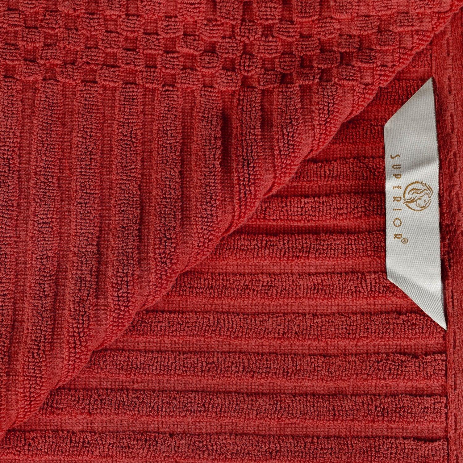 Soho Cotton Ribbed Textured Absorbent Hand and Bath Towel Set - Towel Set by Superior Brand