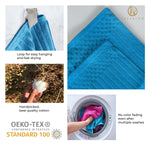 Soho Cotton Ribbed Textured Absorbent Hand Towel and Bath Sheet Set - Towel Set by Superior Brand