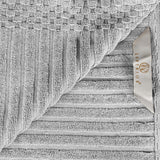 Soho Cotton Ribbed Textured Absorbent Hand Towel and Bath Sheet Set - Towel Set by Superior Brand