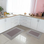 Troy Solid Non-Slip Machine Washable Bath Rug Set - Bath Mats by Superior Brand