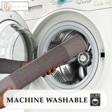 Troy Solid Non-Slip Machine Washable Bath Rug Set - Bath Mats by Superior Brand