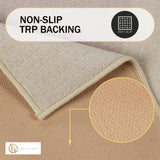 Troy Solid Non-Slip Machine Washable Bath Rug Set - Bath Mats by Superior Brand