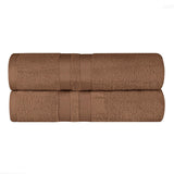 Ultra-Soft Cotton Absorbent Quick-Drying Solid Bath Sheet Set of 2 - Bath Sheet by Superior Brand