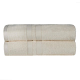 Ultra-Soft Cotton Absorbent Quick-Drying Solid Bath Sheet Set of 2 - Bath Sheet by Superior Brand