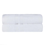 Ultra-Soft Cotton Absorbent Quick-Drying Solid Bath Sheet Set of 2 - Bath Sheet by Superior Brand