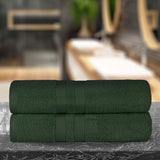 Ultra-Soft Cotton Absorbent Quick-Drying Solid Bath Sheet Set of 2 - Bath Sheet by Superior Brand