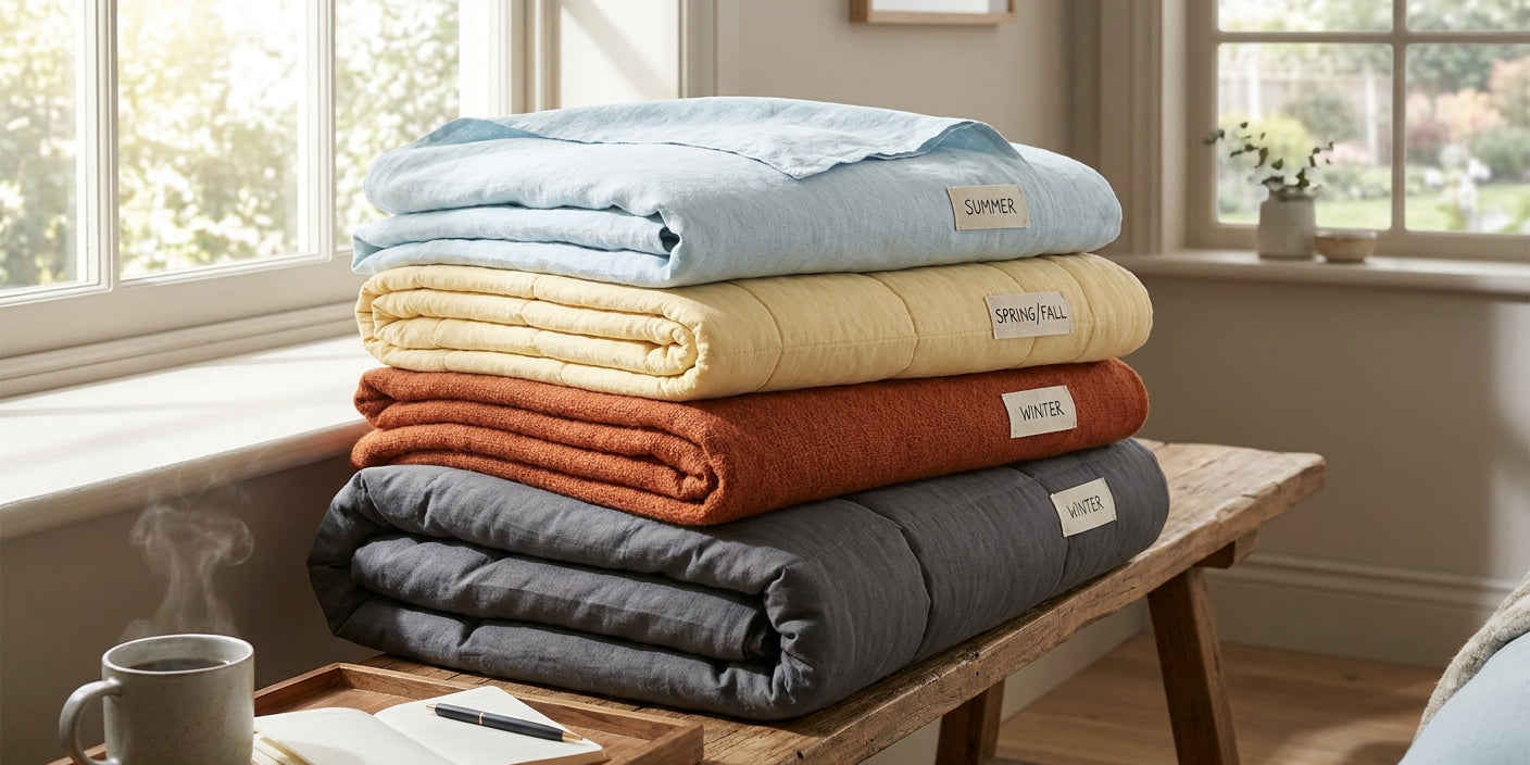 How to choose a bedspread weight for different seasons