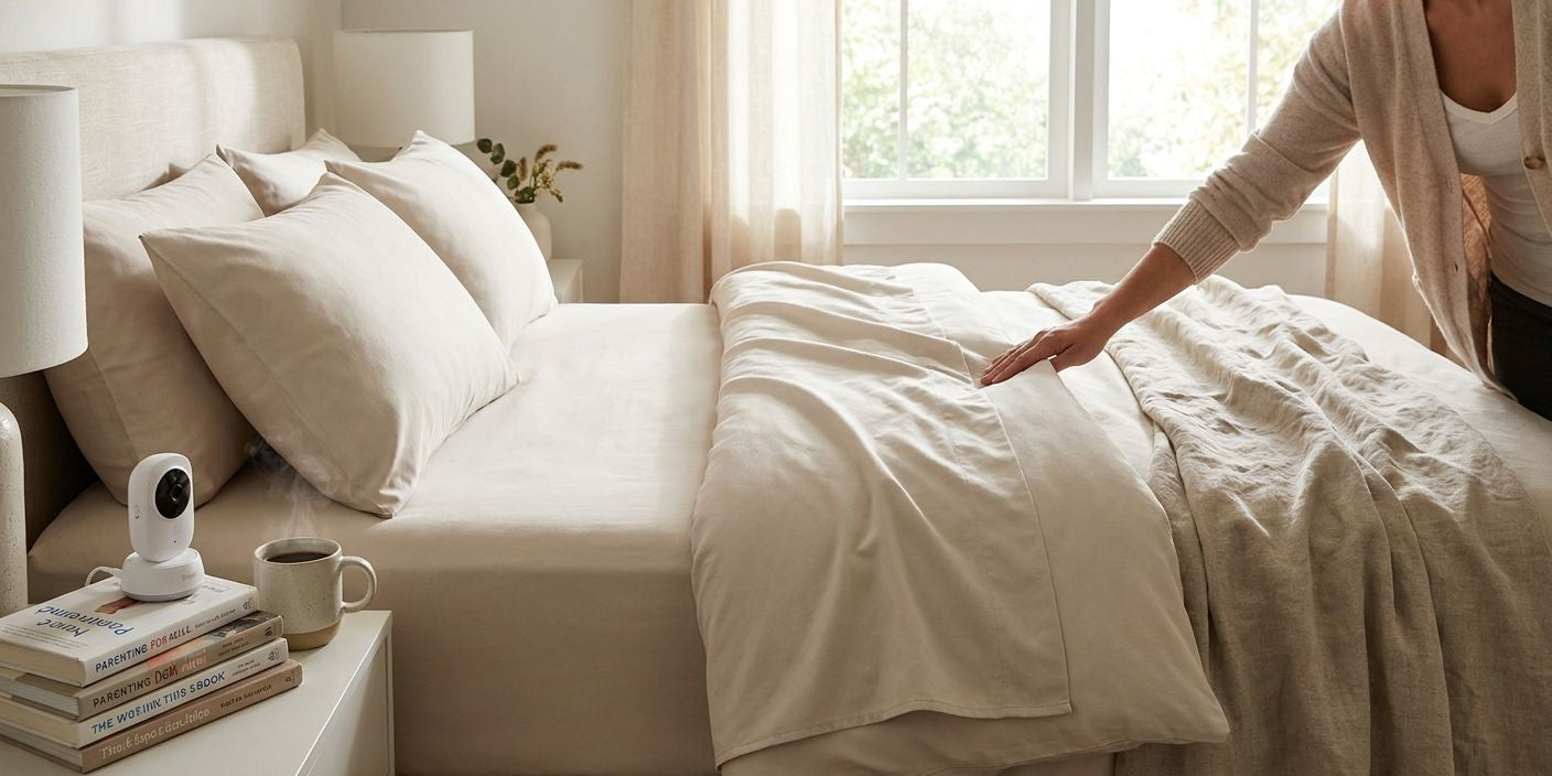 Wrinkle-resistant sheets for busy parents