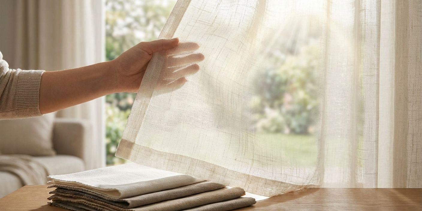 How to pick curtain fabric for privacy without blocking light