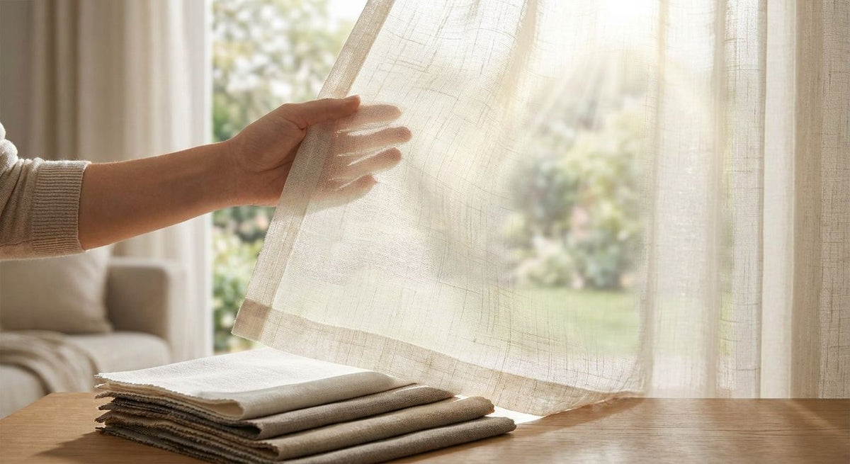How to pick curtain fabric for privacy without blocking light