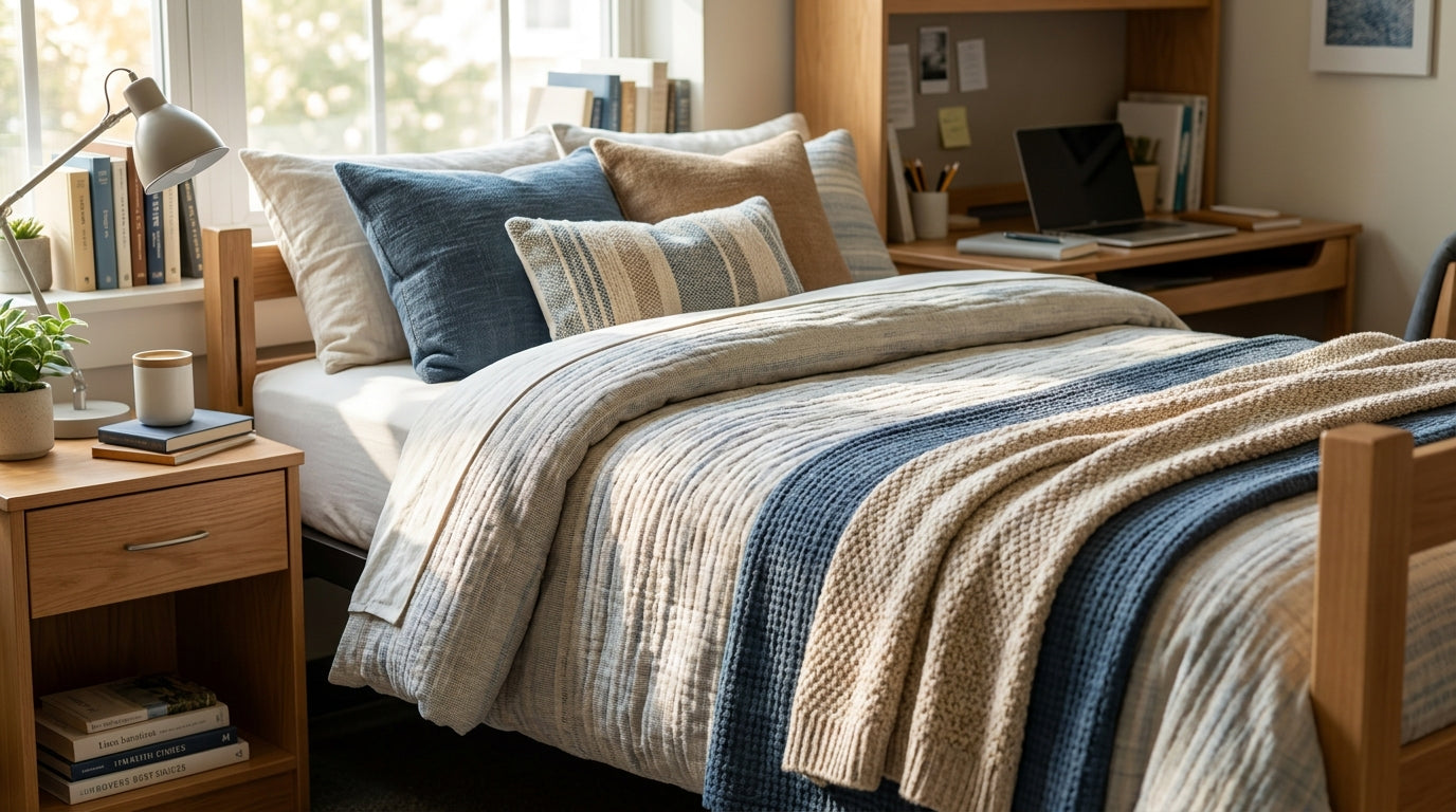 Bedding for college dorm rooms
