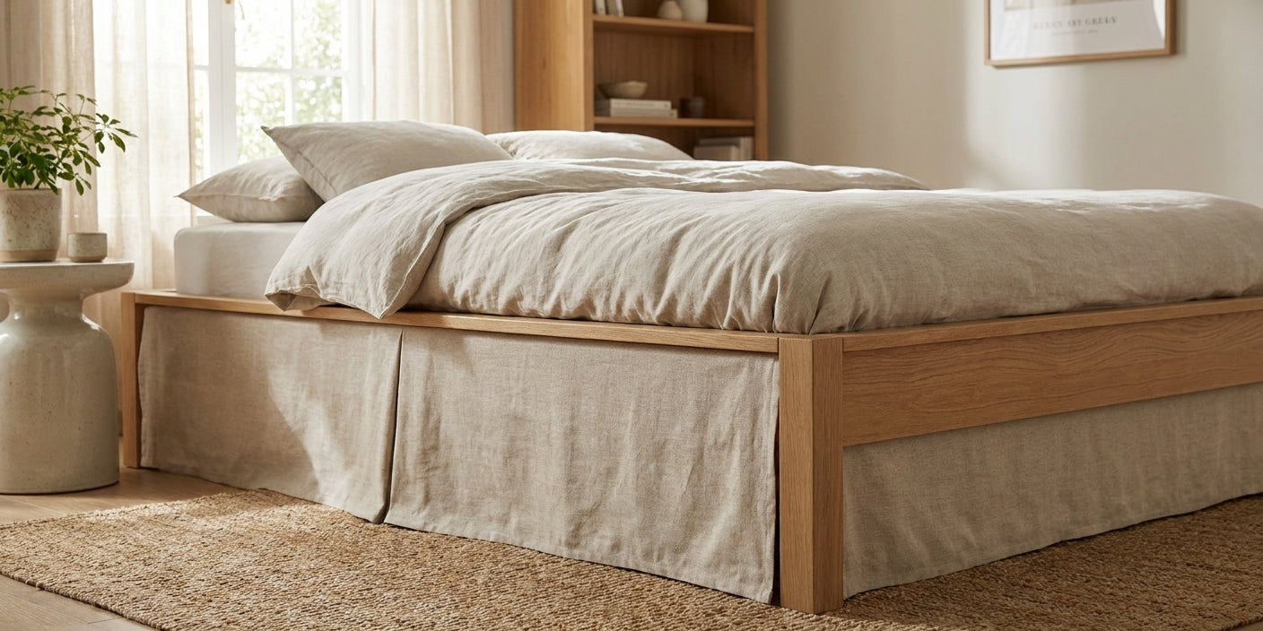 Bed skirts for platform beds