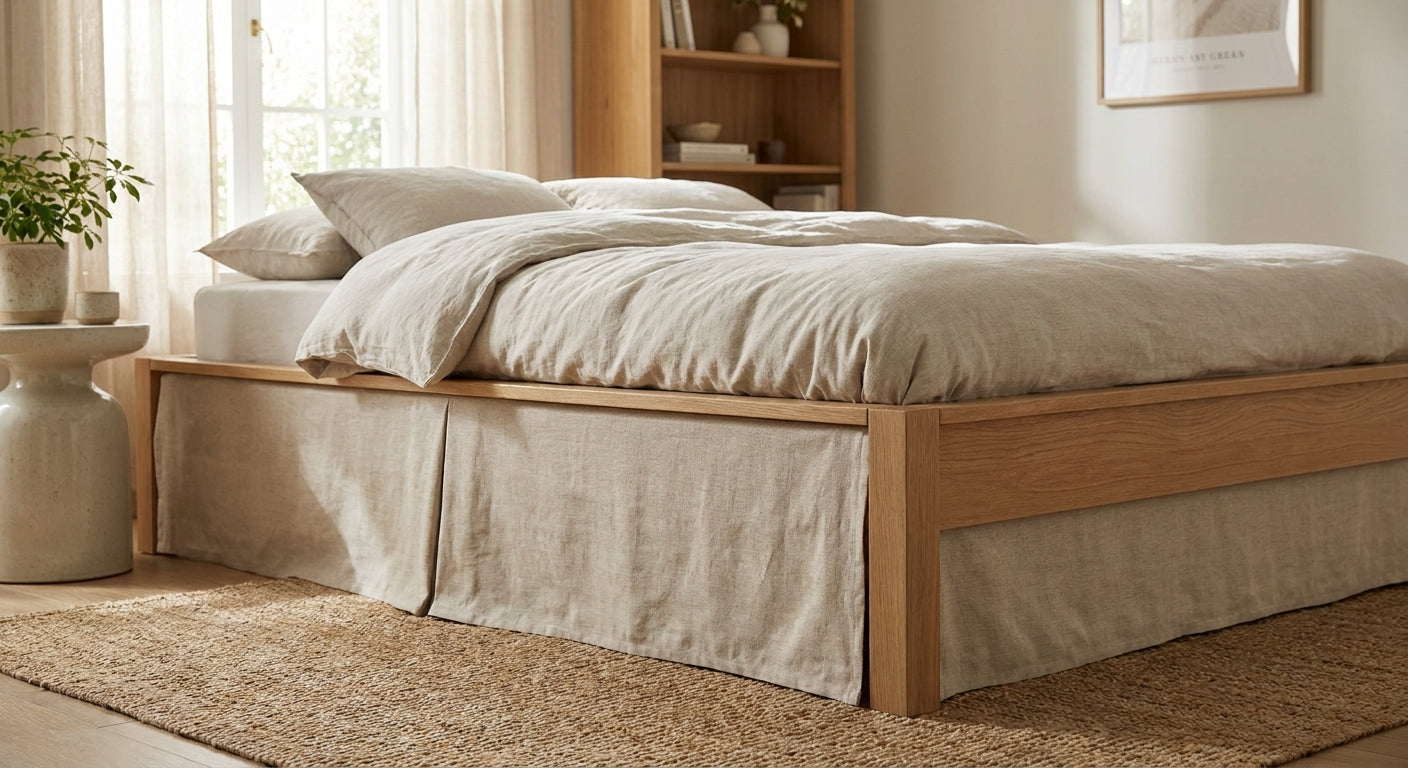 Bed skirts for platform beds