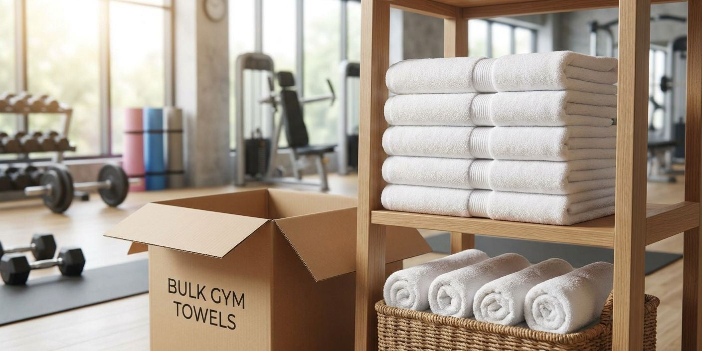 Bulk towels for gyms and fitness studios