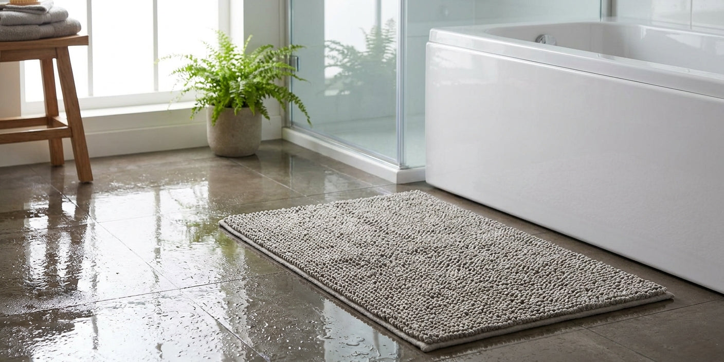 Bath mats for slippery bathroom floors