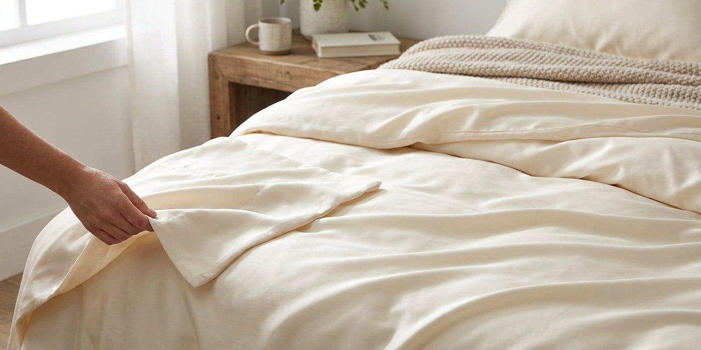 Sateen sheets for a silky smooth bed