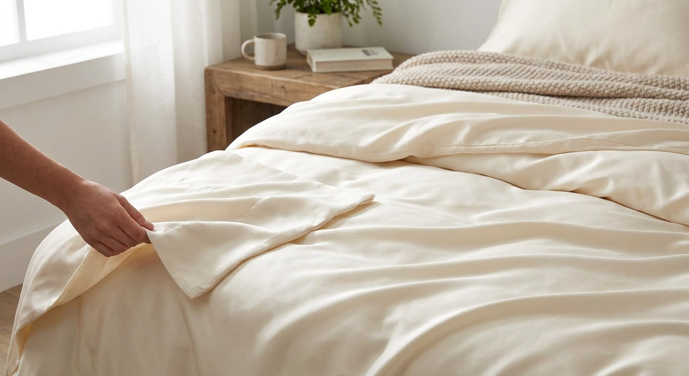 Sateen sheets for a silky smooth bed