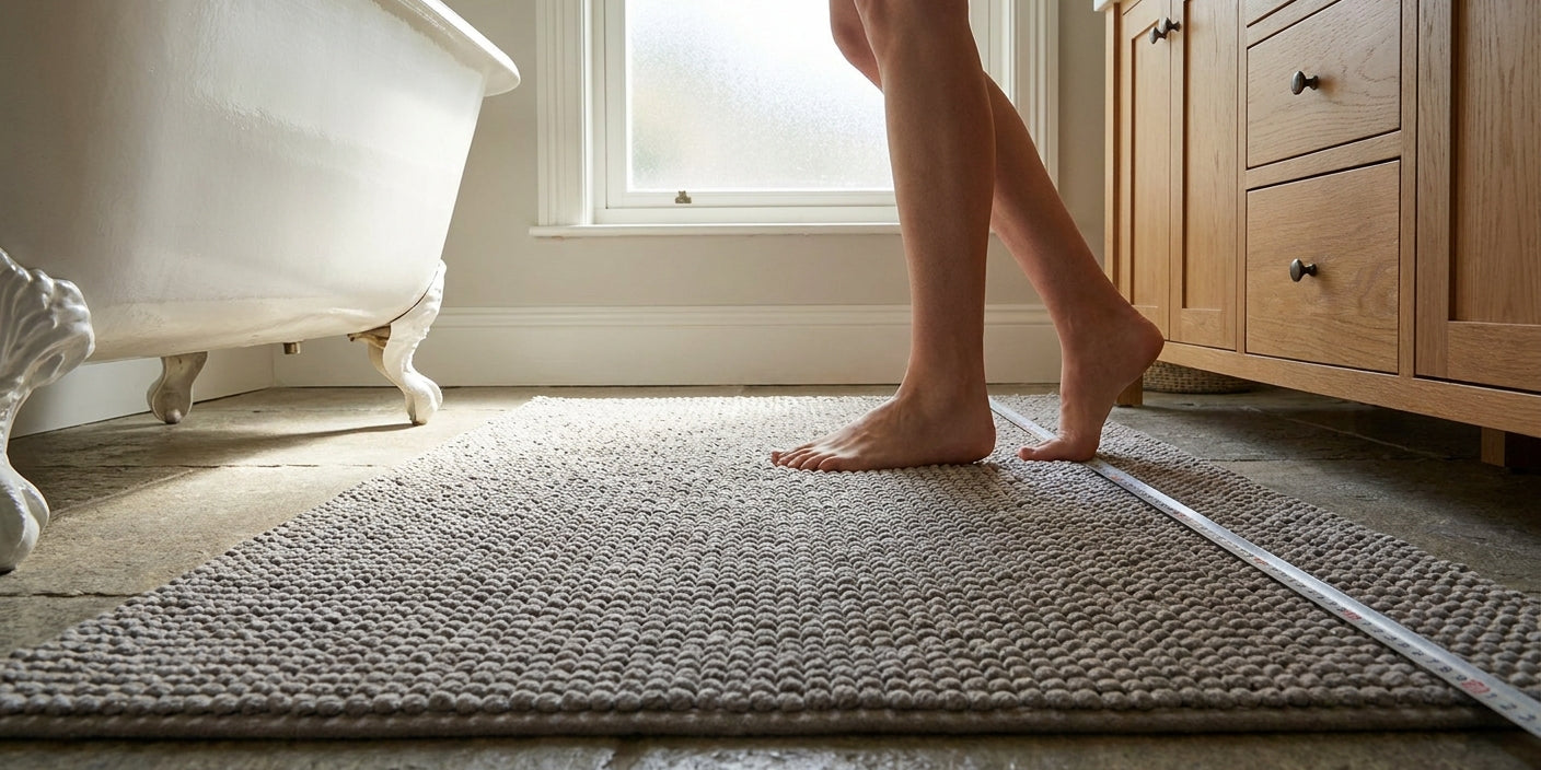 How to choose a bath rug size for your bathroom