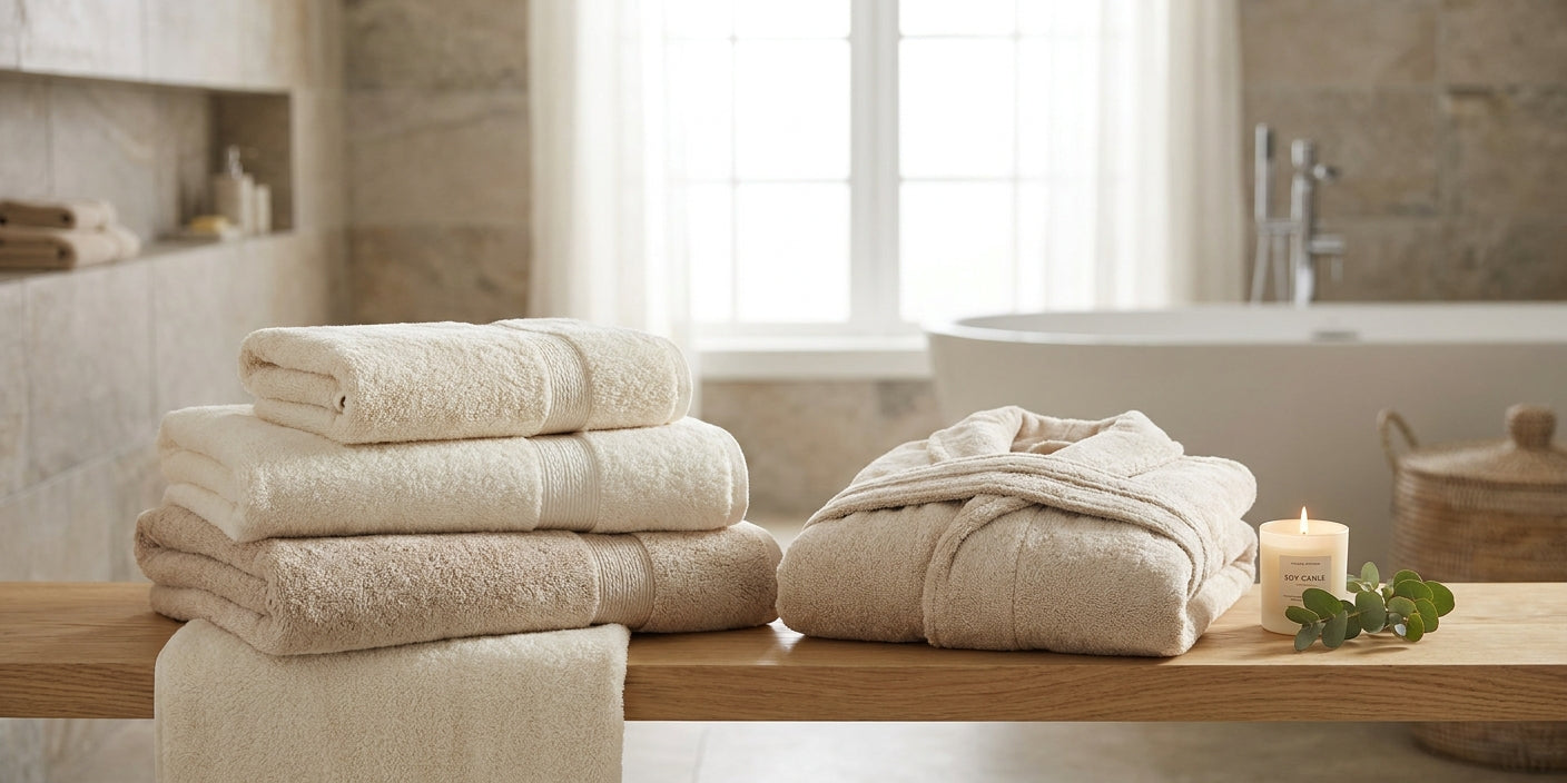Turkish cotton towels for a spa-like bathroom