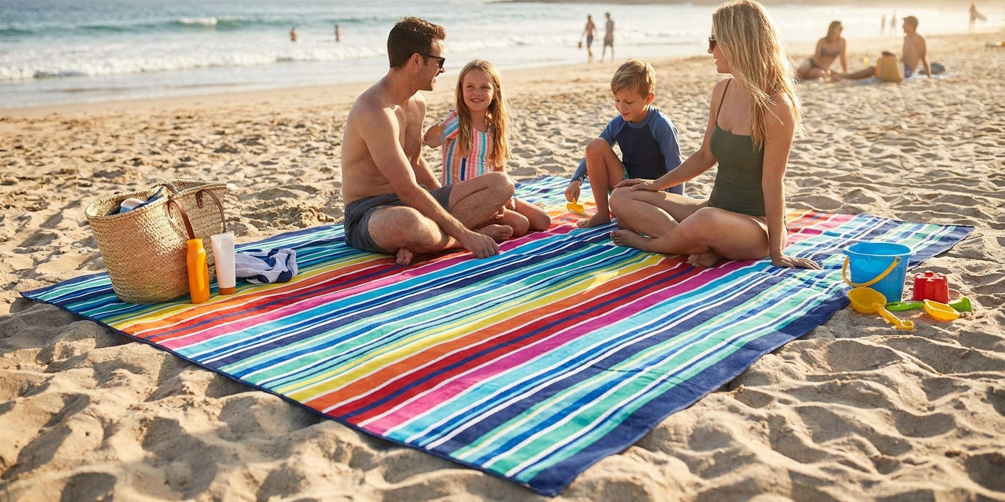 Best oversized beach towel for families
