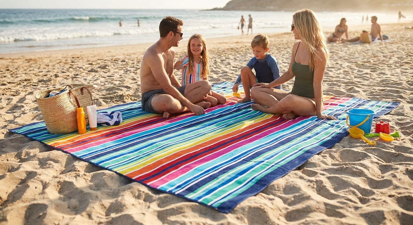 Best oversized beach towel for families