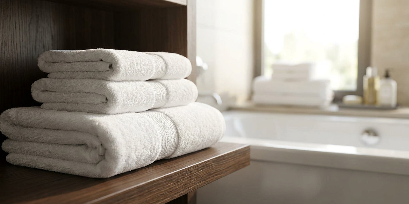Egyptian cotton towels for hotels and short-term rentals