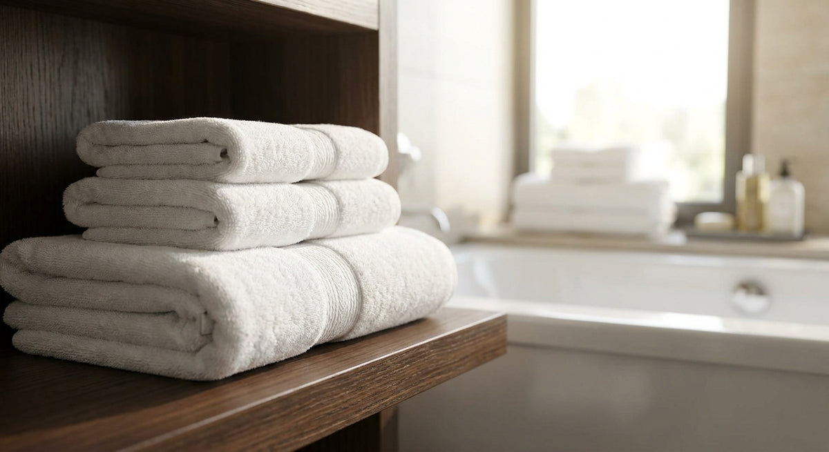 Egyptian cotton towels for hotels and short-term rentals