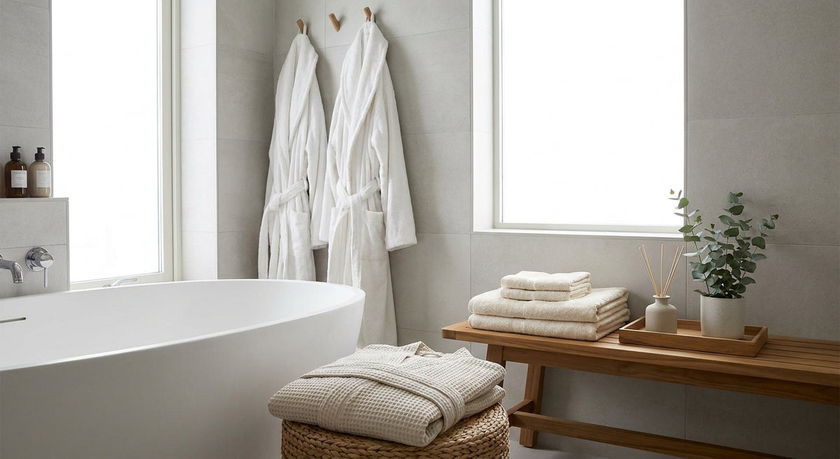 Bathrobes for a spa-style bathroom