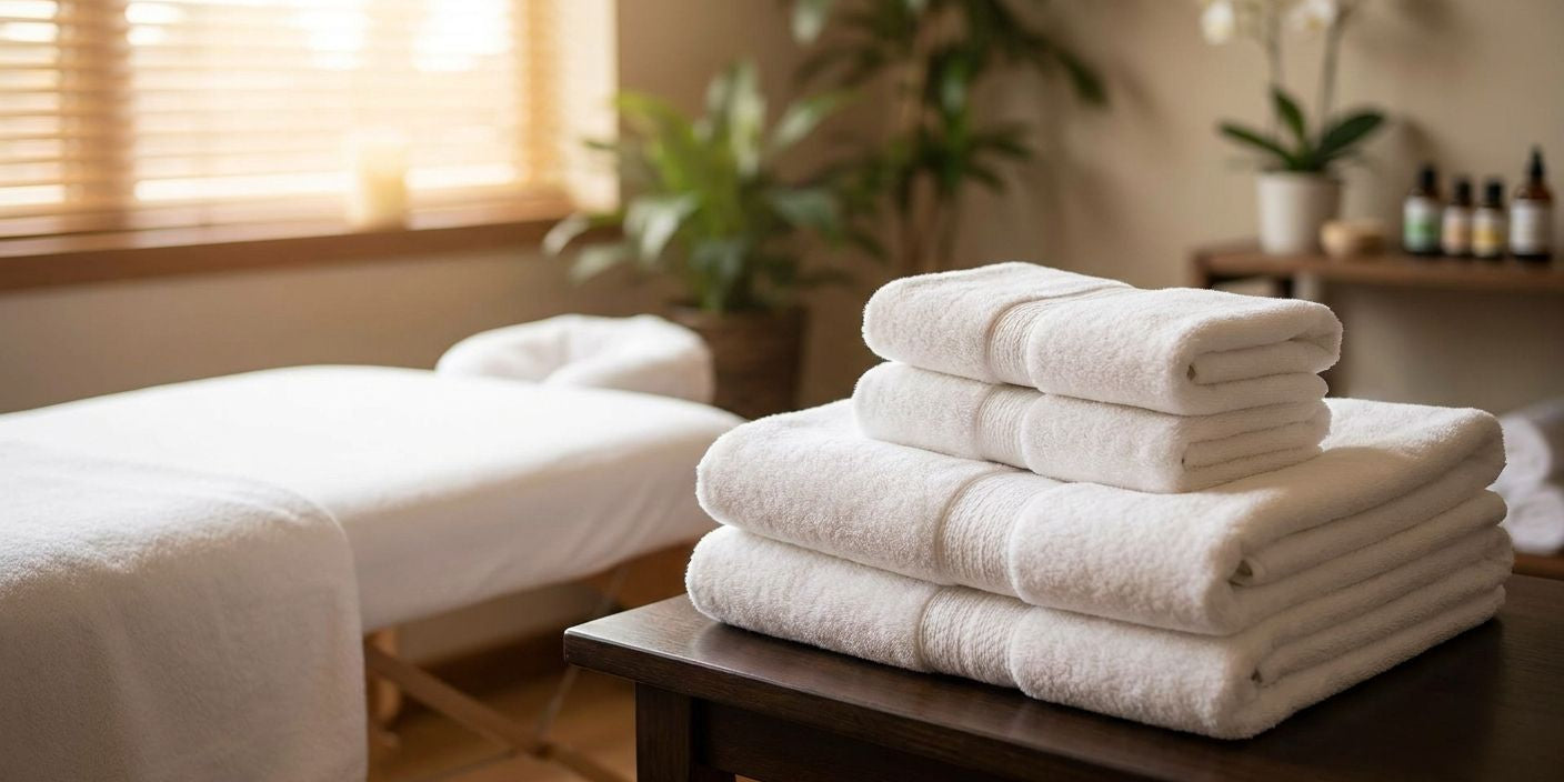 Towels for massage therapists and spas
