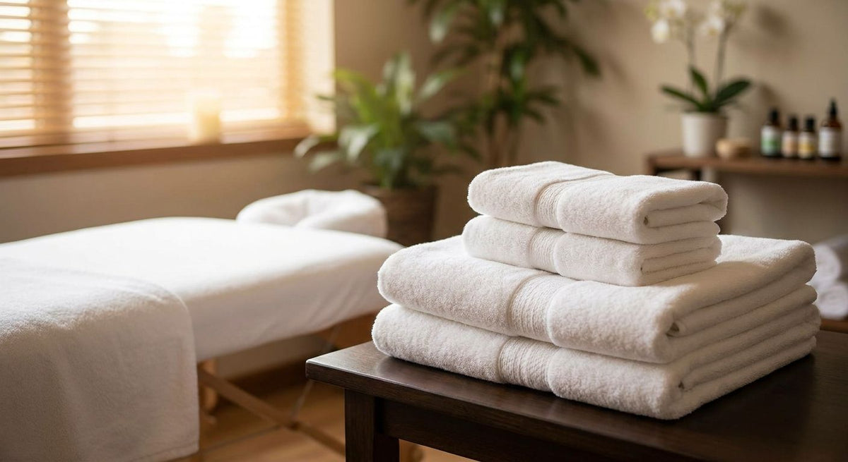 Towels for massage therapists and spas