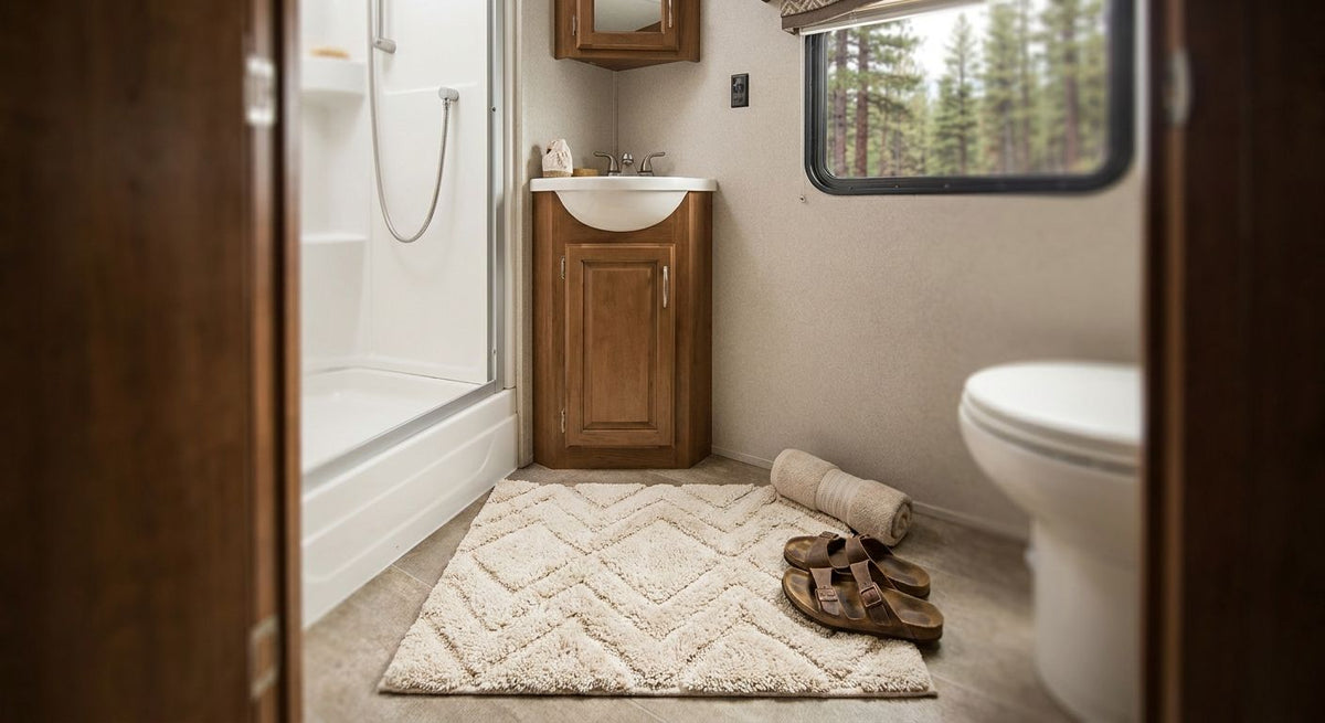 Bath rugs for RVs and campers