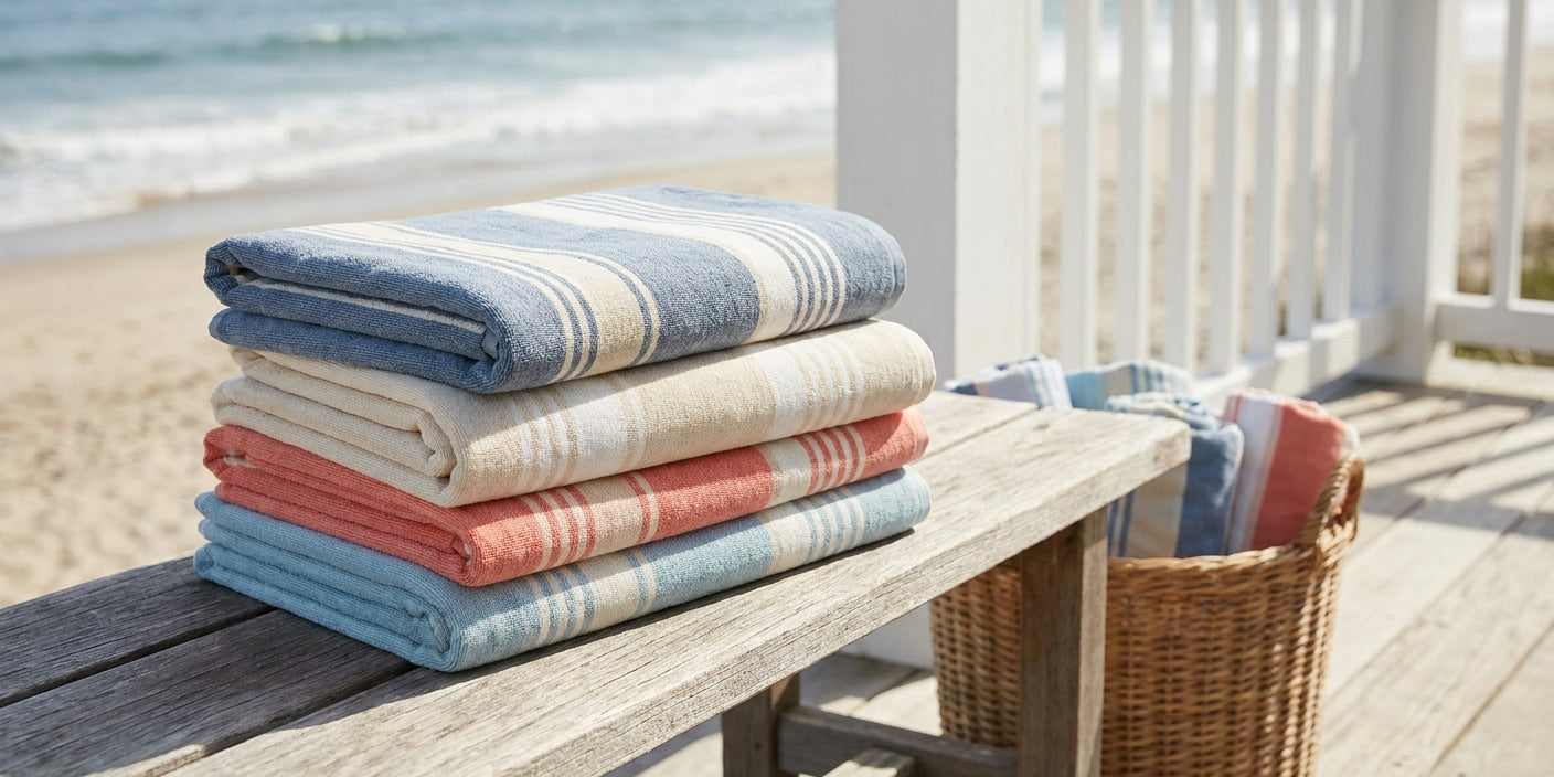 Beach towels for a beach house rental