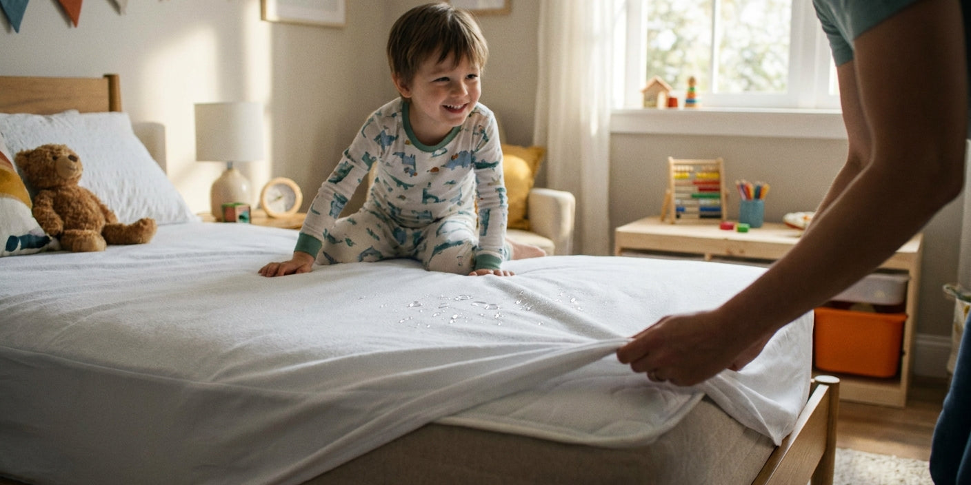 Waterproof mattress protectors for kids' beds