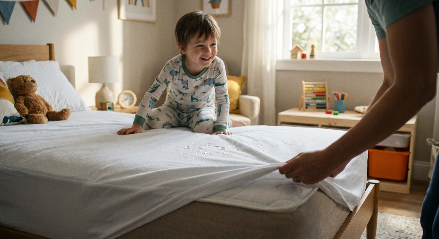 Waterproof mattress protectors for kids' beds
