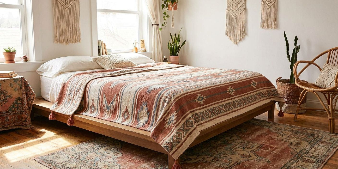 Bedspreads for a boho bedroom