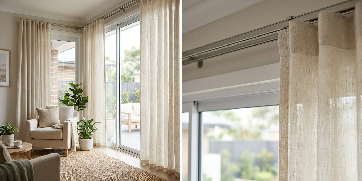 Curtains for sliding glass doors