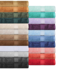 Egyptian Cotton Pile Heavyweight 6 Piece Face Towel Washcloth Set