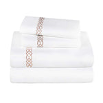 Egyptian Cotton 1000 Thread Count Embroidered Bed Sheet Set - Egyptian Cotton Sheet Set by Superior