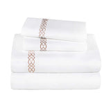 Egyptian Cotton 1000 Thread Count Embroidered Bed Sheet Set - Egyptian Cotton Sheet Set by Superior