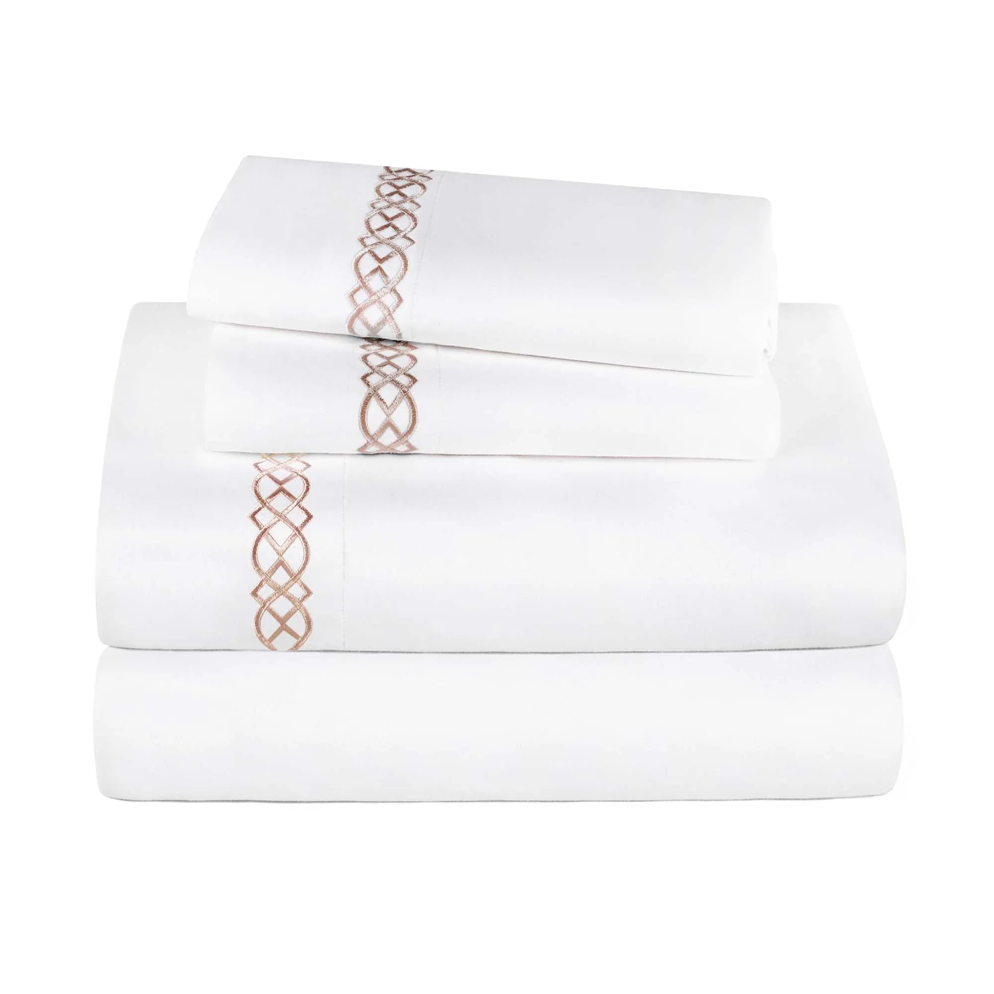 Egyptian Cotton 1000 Thread Count Embroidered Bed Sheet Set - Egyptian Cotton Sheet Set by Superior